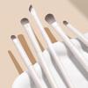 Juego de 5 Piezas de Pincel Delineador Angulado Esponjoso Cubre Sin Costuras Juego de Pinceles de Maquillaje Multifuncional Fibra Artificial Con Bolsa de Almacenamiento