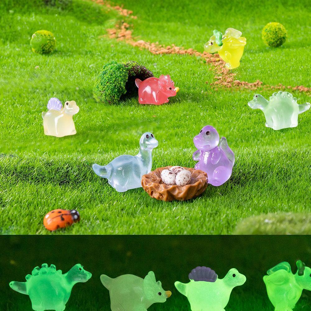 DIY Mini Dinosaur Ornaments Cartoon Micro Landscape Decoration  Garden