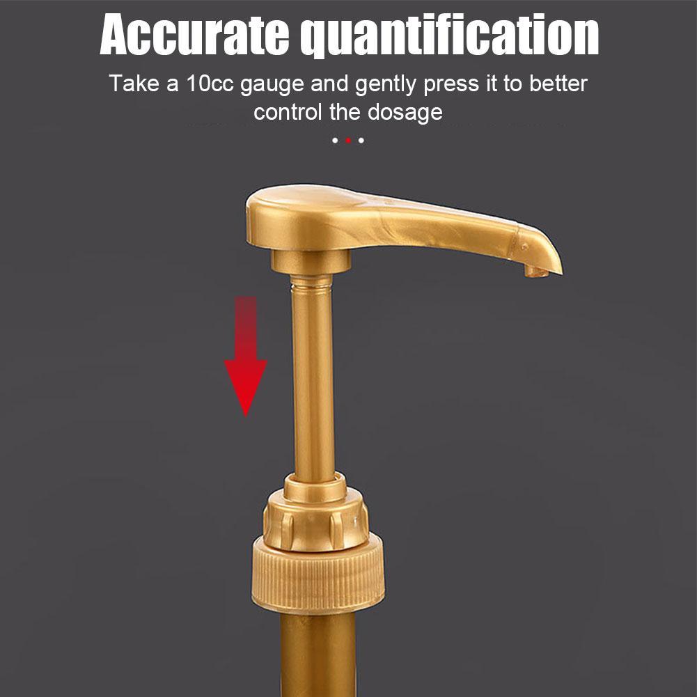 1PCS Fruit Syrup Pressure Head Coffee 750ML Dispenser Syrup Pump Black Liquid Dispenser For 10cc Juice Bottle Dispenser Pump