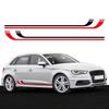 For  A3 8P 8V 8L 8Y S3 RS3 Sedan Sportback Car Door Side Skirt Sticker Vinyl Decal Racing Stripes Waterproof Accessories