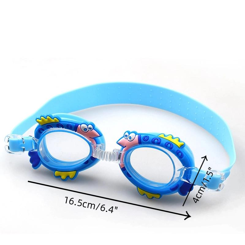 Children'S Swimming Goggles Waterproof And Anti Fog Silicone Learning Swimming Goggles Cute Cartoon Adjustable Diving Equipment