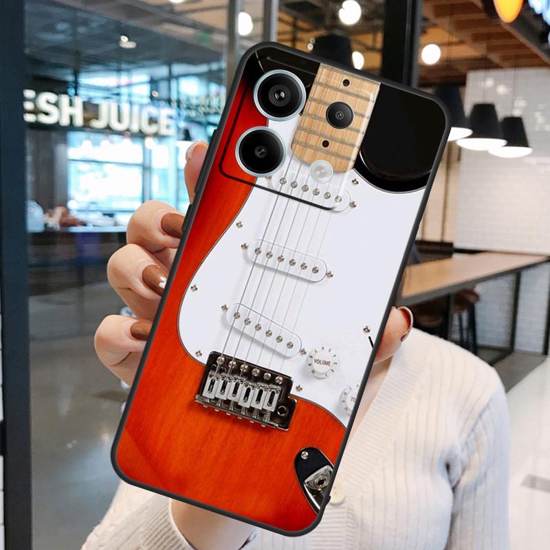 Gitarre Violine Fiedel Musiketui Für Xiaomi Redmi Note 13 Pro 10 11 12 14 15 Pro Plus Redmi 15C 14C 10C 12C 13C 15 Hülle