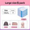 1-5pcs Vacuum Compression Storage Bags Dustproof Sealed for Clothes Blankets Space-Saving Organizer for Dorms Bedrooms Travel