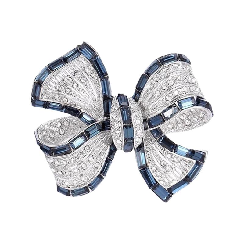 

Elegant Bowknot Badge Dress Accessory Bowknot Brooch Pin Alloy Texture Perfect for Matching Women Stylish Outfit