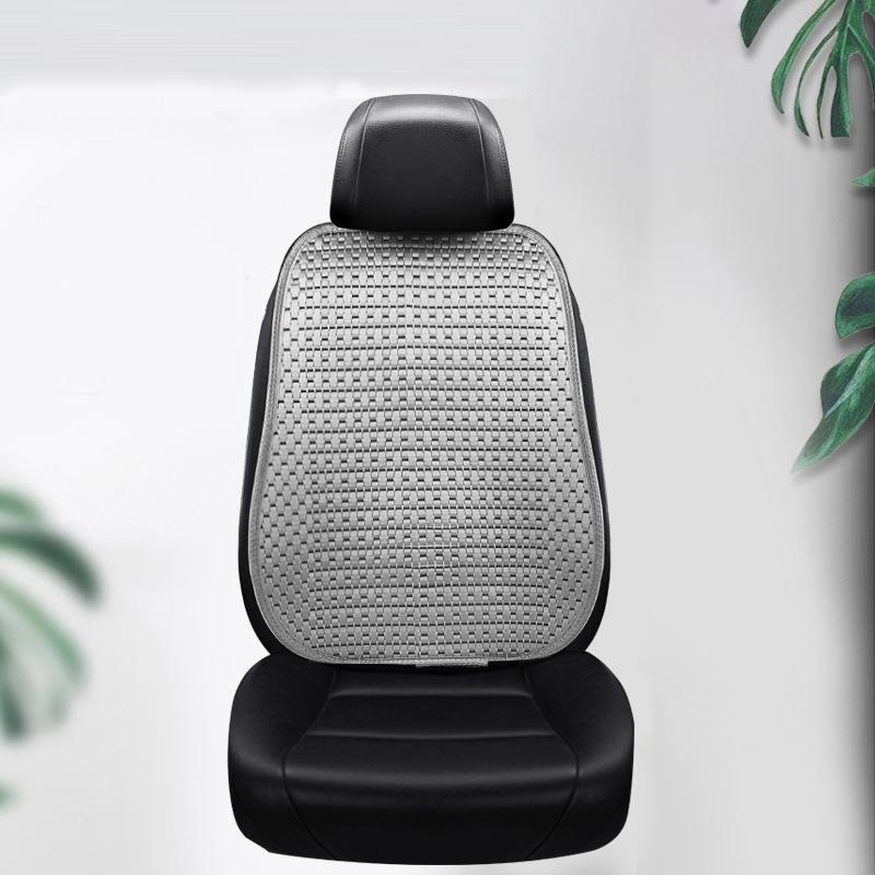 Summer Cool Ice Silk Car Cushion Seat Covers Universal Luxury Car Interior Non Slip Breathable Front Rear Cushion With Backrest