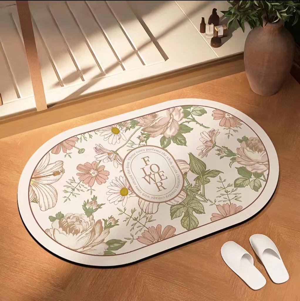 American Bathroom Mat Toilet Non-slip Mat Household Non-slip Toilet Door Diatom Mud Quick Drying Absorbent Carpet