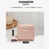 New Double Zipper Short Wallet ID Card Case Cards Wallet Diamond Patterned Embroidered Clutch Purse Women's Wallets Coin Purse