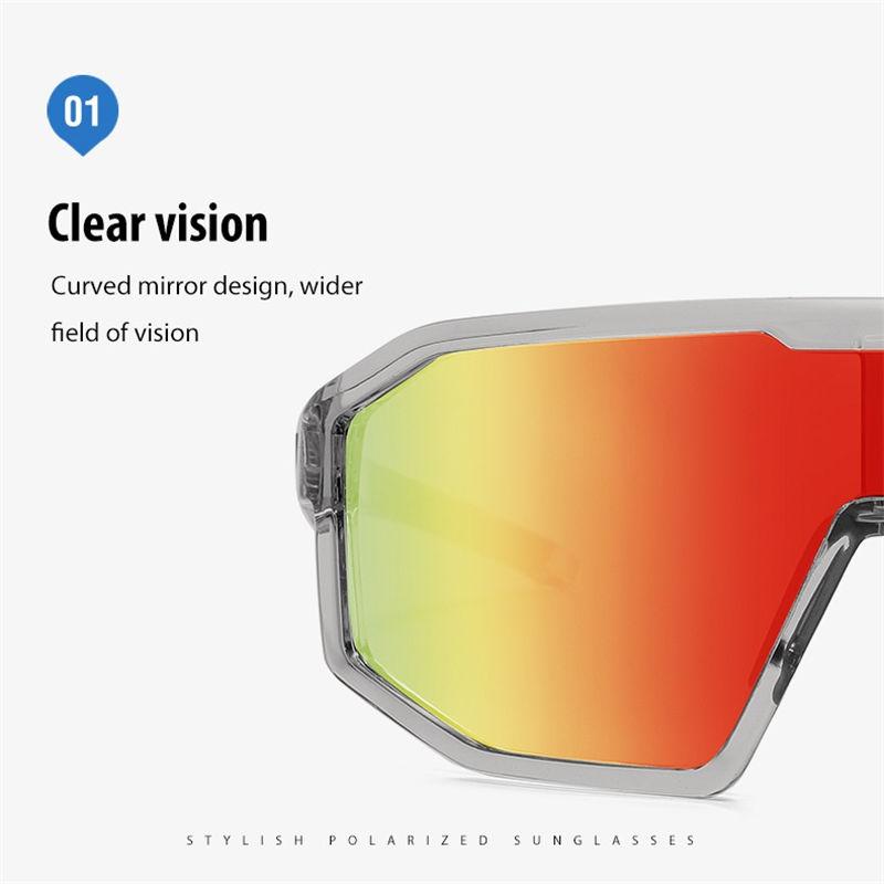 Outdoor Polarized Sunglasses Fashion Sports Driving Cycling Skiing Glasses for Women Men Unisex UV400 Anti Glare Goggles GZW