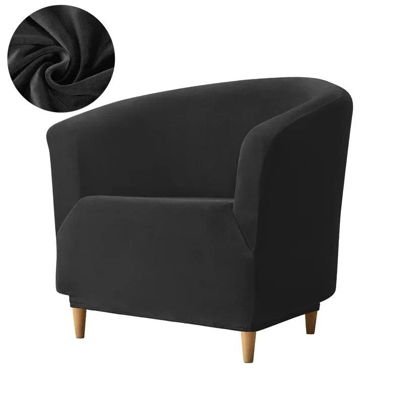 Velvet Leisure Club Armchairs Chair Covers Stretch Sofa Slipcover Removable Elastic Sofa Couch Cover for Bar Counter Solid Color