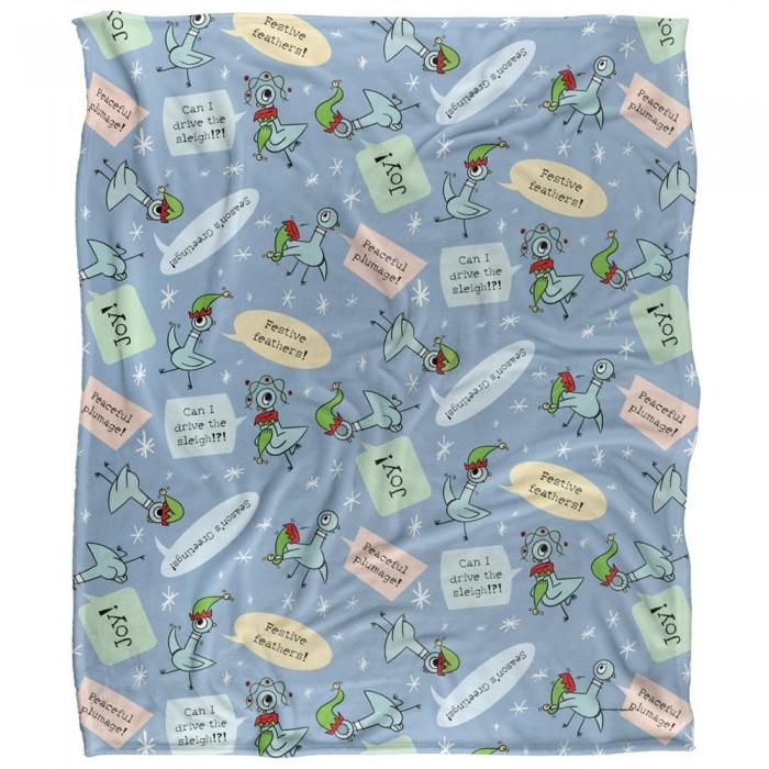 The Pigeon Dont Let Drive The Joy Silky Sleigh Supersoft Blanket
