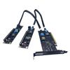GPU Expansion Card Heat Dissipation Design SFF-8654 8i PCIe Split Adapter Dual Power Supply (PCIe + 6PIN DC) for External GPU