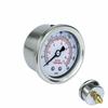 YOMI Fuel Pressure Gauge Liquid 0-160 Psi Oil Press Gauge Fuel Gauge White Face Universal 1/8 NPT YC100917