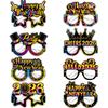 2026  Year Paper Glasses 6/12Pcs Festive  Year'S Eve Party Glasses Fun Po Props Party Eve Decoration Universal Size