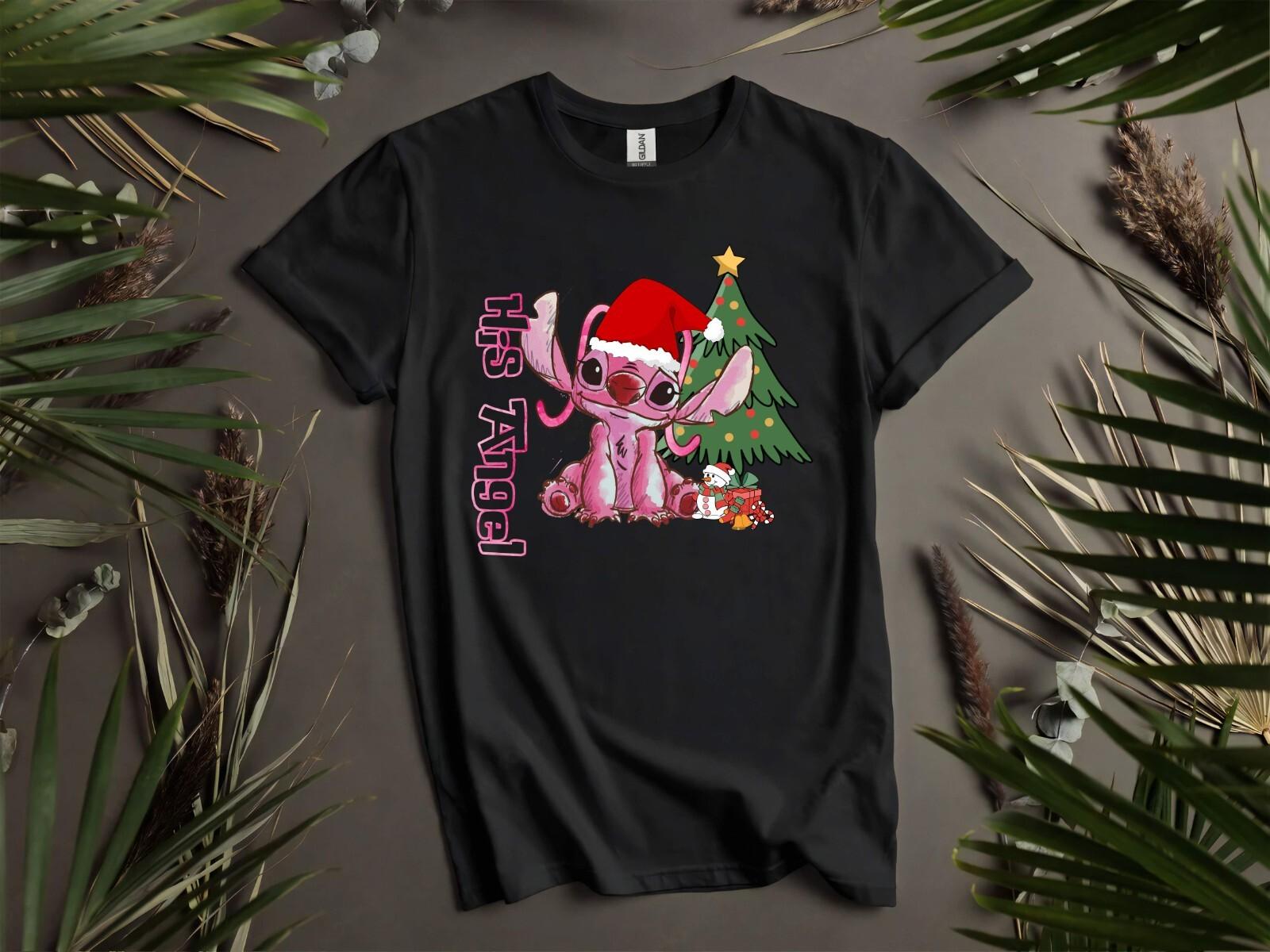 His Angel Christmas Mood T-Shirt Mens Womens Tees Top T Shirt Mens Womens Tees Top Men Women Unisex Tshirt K1007 3XL