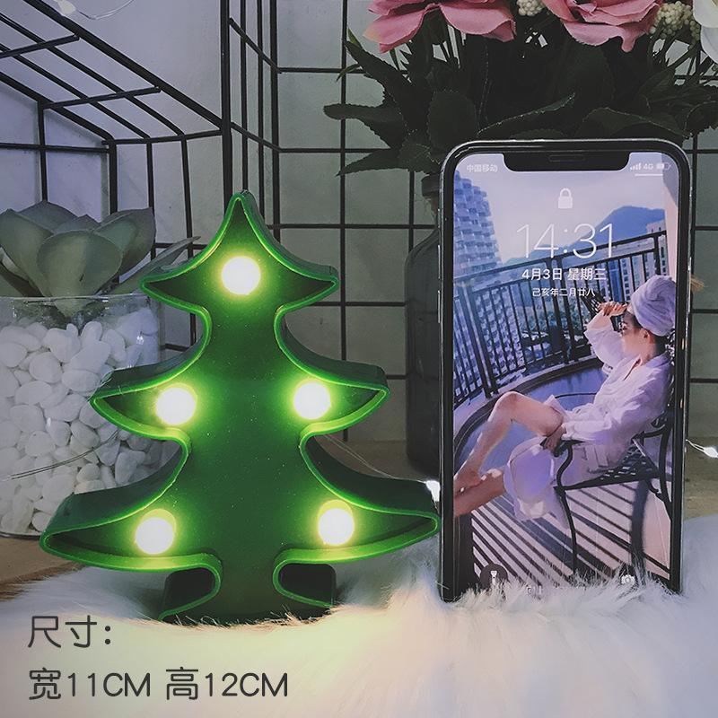 LED Mini Cactus Light Flamingo Christmas Light Letter Decoration Desktop Night Light Living Room, Bedroom Table &Wall Decoration