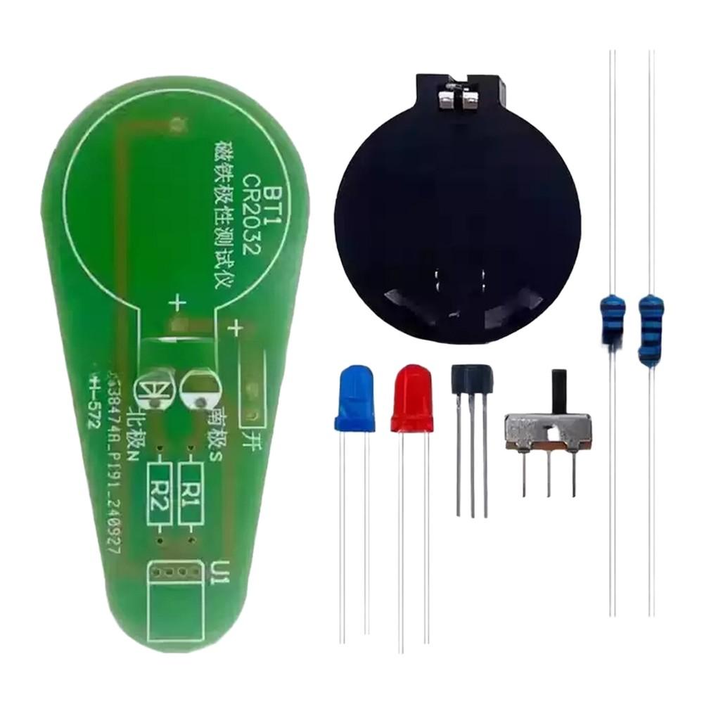 

For Educational DIY Magnetic Pole Tester with LED Indicator for Science Projects Electronics Training and Circuit Assembly China Mainland