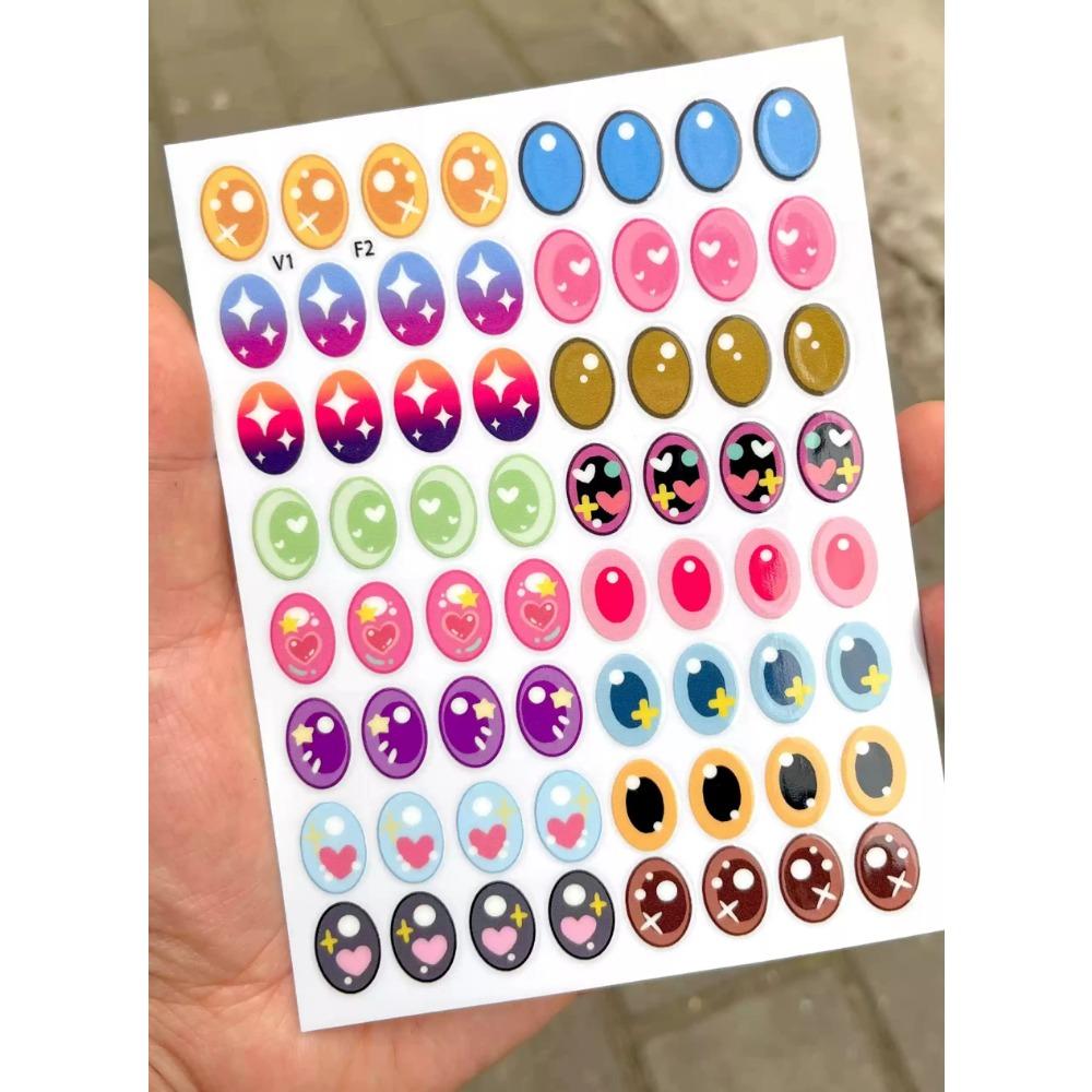 

Подходящие 17/38см Labubu V1v2v3 Запасные наклейки для глаз Виниловые контактные линзы Макияж Наклейки для глаз Сделай сам Кукла Детский подарок Игрушка Милый