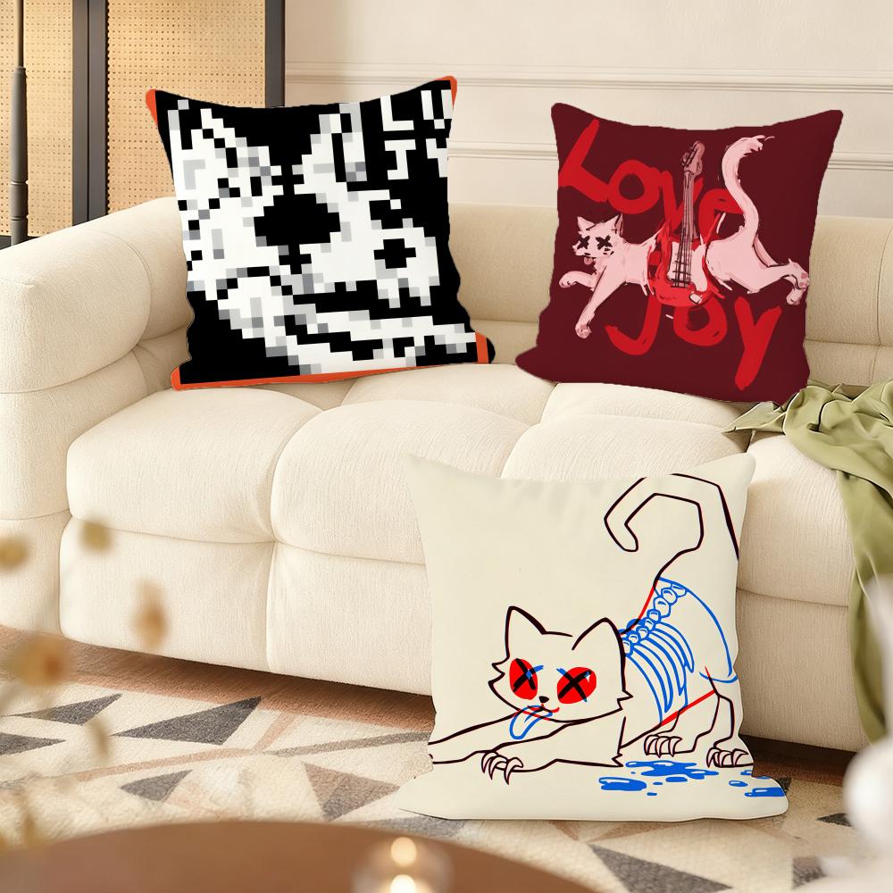 Band L-Lovejoy Cushion Cover Soft Short Plush Pillow Cover Smooth Cozy Texture Aesthetic Cushion Case Home Decor