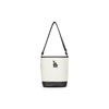 MLB Casual College Style Cotton And Polyester Blend Bucket Bag Unisex Shoulder Bag Cream 3ABMS024N-07CRM
