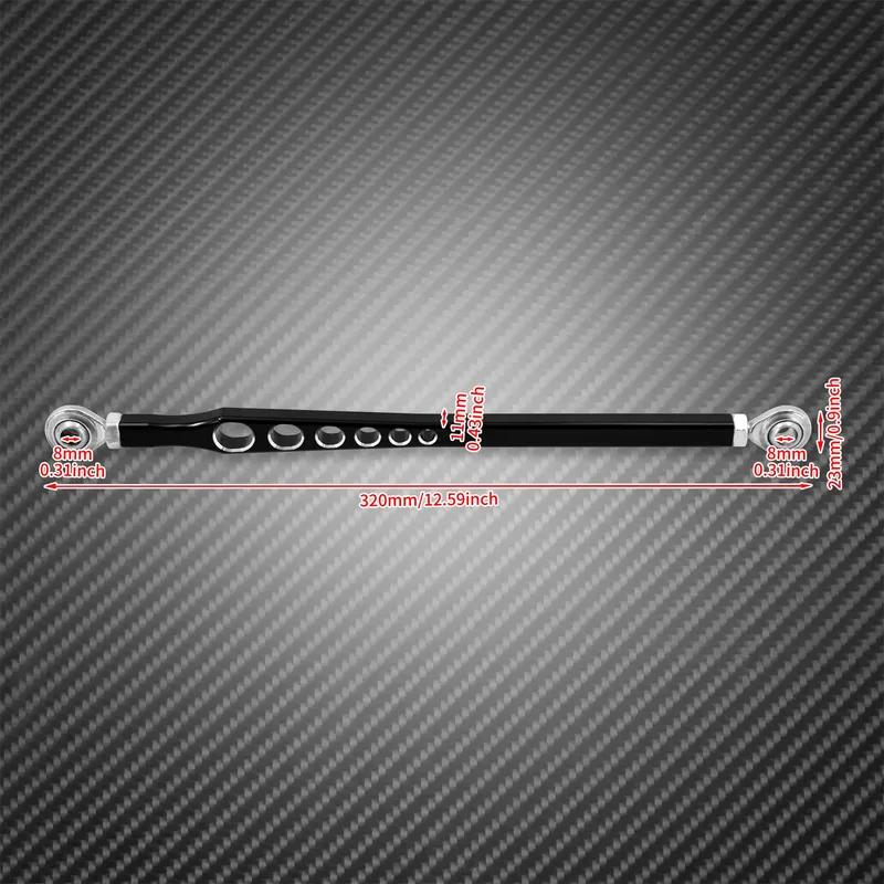 1pc Motorcycle Gear Shift Linkage Lever Black Chrome CNC 330mm Aluminum For Harley Touring Road King Electra Glide Softail Dyna