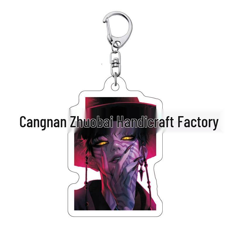 Kpop Demon Hunter Girl Group Keychain: Lumi, Zoe, Mira & Qin Yu Cute Acrylic Schoolbag Pendant