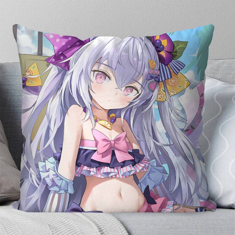 Blue Archive Shirasu Azusa Game Pillow Case Square Pillow Bedroom Sofa Leisure Comfort Cushion Car Living Room Home Decoration