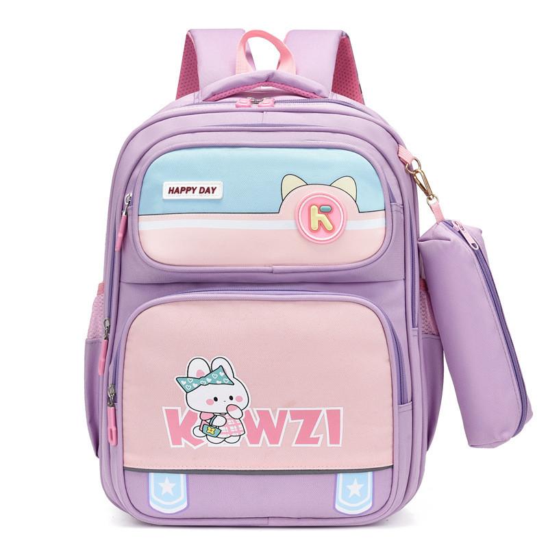 Large Capacity Lightweight Oxford Cloth Children's Backpack For Kids With Cute Cartoon Design