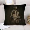 Cushion Cover  Anatomical Skeleton Pillow Cases Pillowcase Pillowcases for Pillows X Cushions Covers for Bed Pillows