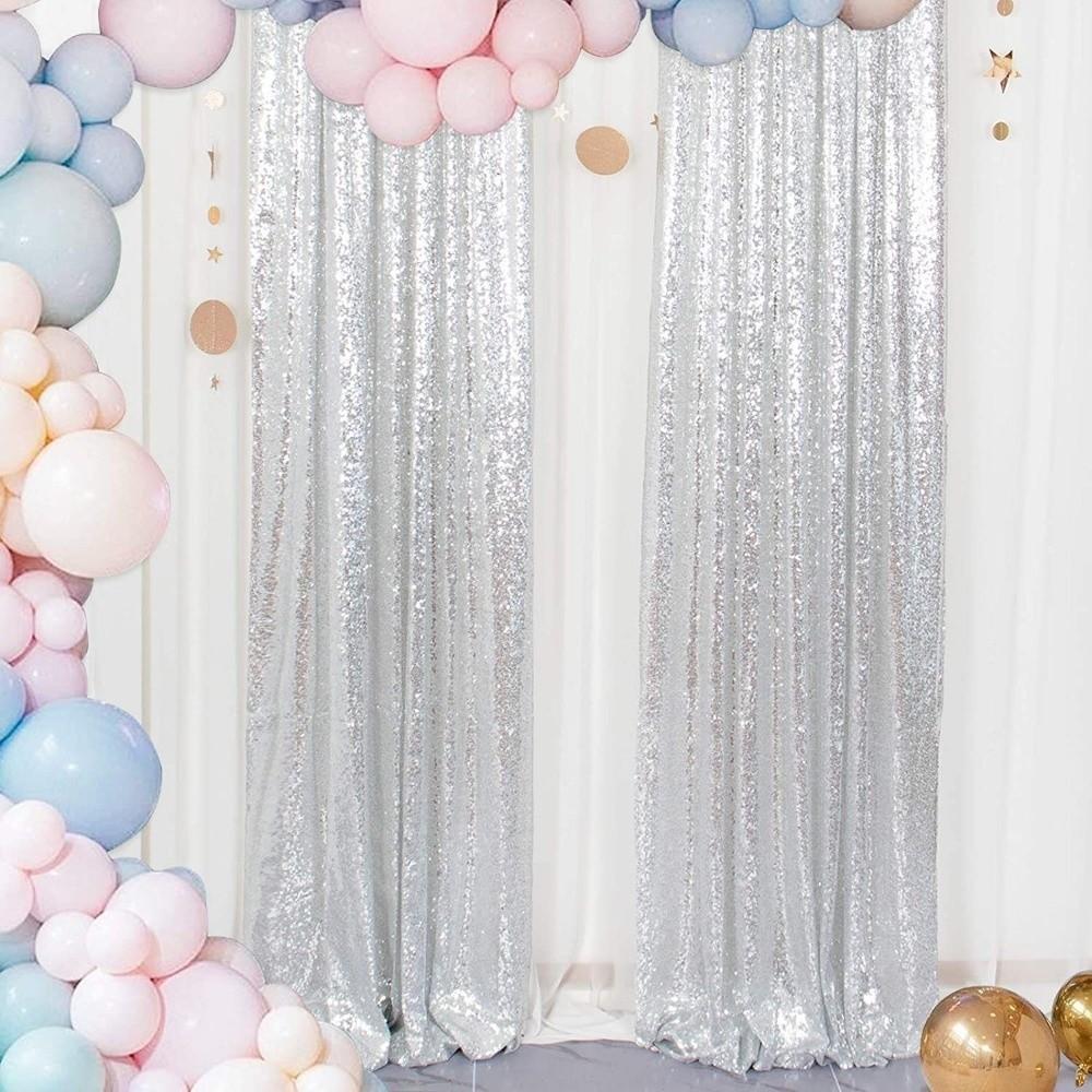 Decorative Sparkly Sequin Backdrop Polyester Sequence Backdrop  Photography Background