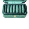 Mini Jewelry Box Plush Velvet Ring Holder Portable Jewelers Packaging  Travel Storage