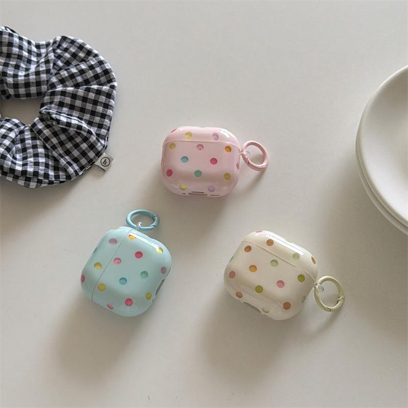 Korean color small polka dot AirpodsPro1 earphone case for Apple 1/1/1 generation wireless Bluetooth case