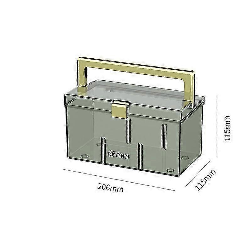 Large Makeup Organizer Canister for Cotton Balls Swabs Storage Bathroom Handle,White