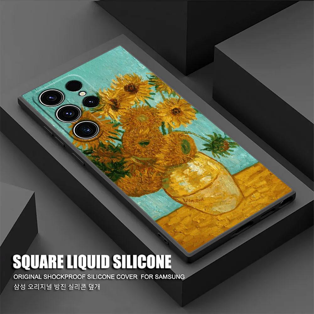 Retro-Ölgemälde Van-Gogh Nachthimmel S26Ultra Hülle Für Samsung Galaxy S26 S25 S24 S23 S20 S21 FE S22 Ultra Plus 5G Handyhülle