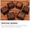 Retro Jewelry Box Delicate Wood Handmade Lotus Flower Boxes Holder Decoration Storing Treasure Christmas Birthday Gift