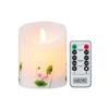 AnnTec LED Candle [Lotus Lantern] (Rentou) - For Buddhist Altars - Flickering Flame, Warm Light, Remote Control, Timer, Automatic Shut-off,