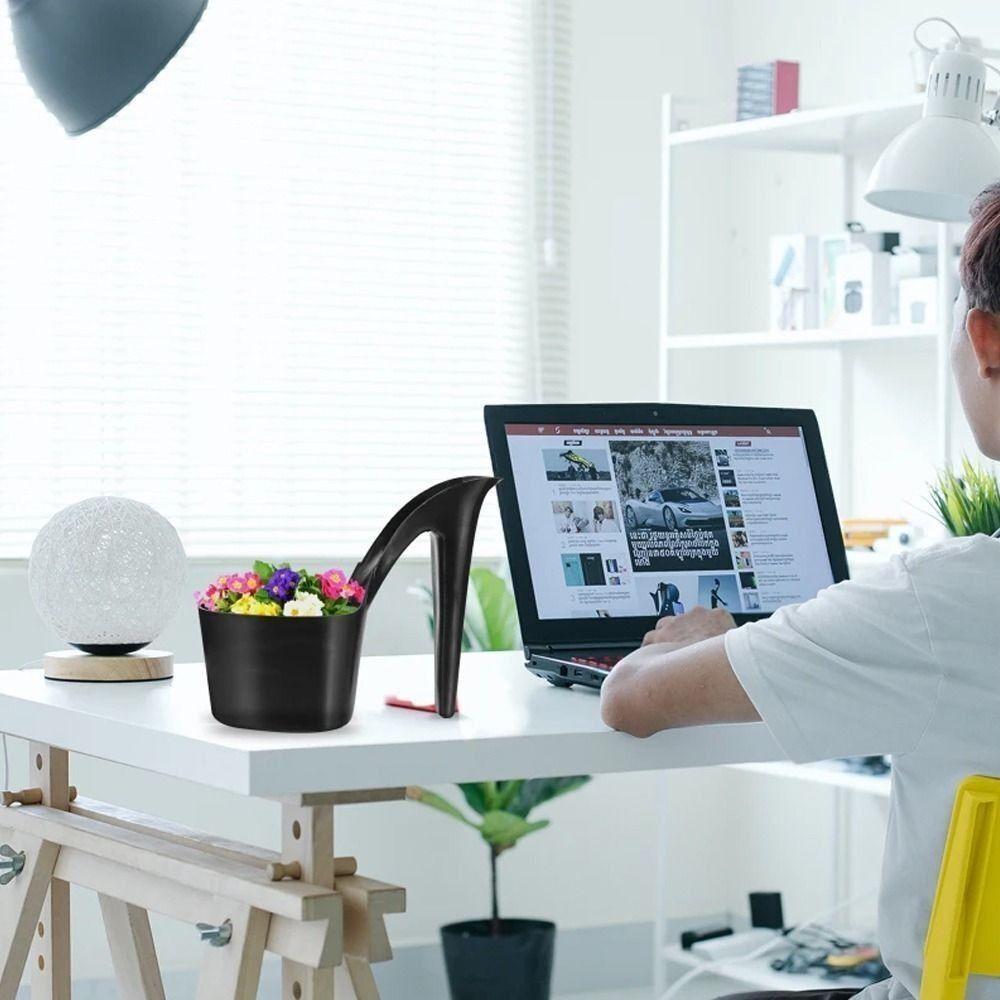 Пластиковые горшки для цветов в форме обуви, садовые горшки, креативный цветочный горшок