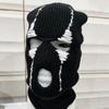 Funny Hooded Halloween Balaclava Party Handmade Beanie Cap Vintage Face Mask for Men Women