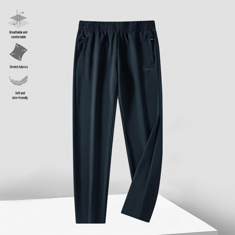 

Мужские повседневные свободные спортивные штаны прямого кроя для весны и осени 4XL темно-синий