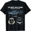 T-shirt Anatomie du Grand Requin Blanc - T-shirt Biologiste Marin Requin