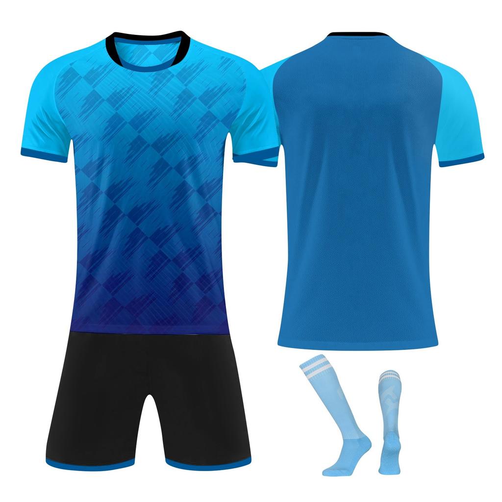 Personalisierte Shirts Kit Herren Mädchen mit Namen Nummer benutzerdefinierte Fußballtrikots für Jungen Trainingsanzug