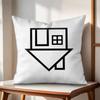 LOGO Design NNeighborhood Cushion Cover Natural Linen Organic Fabric DoubleSided Printing Couch Pillow Covers Home Decor