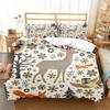 Christmas Elk Duvet Cover Set King Queen Full Twin Size Soft Christmas Trees Snowflake Decor Holiday Bedding Set Comforter Cover