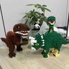 Velociraptor Dinosaur Building Block Toy Set - Girl Series with Carpet