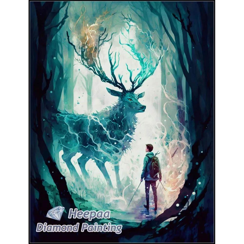 Harry P-Potter and Elk Deer Cartoon Diamond Painting Kits Photo Art 5d Diy Full Drills Mosaic Cross Stitch Embroidery Home Decor