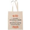 Tote Bag - PLANETEE - Un Théo Aussi Génial - Fairtrade Cotton - Printed In France - Large Capacity