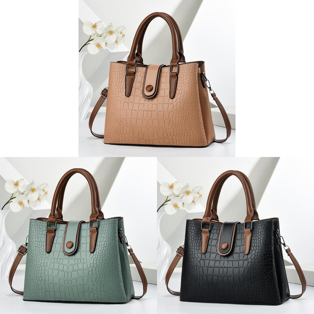 Fashionable Pu Handbag With Zipper Flap And Card Pocket For Womens Daily Use