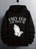 Hoodie Letter Gesture Pattern