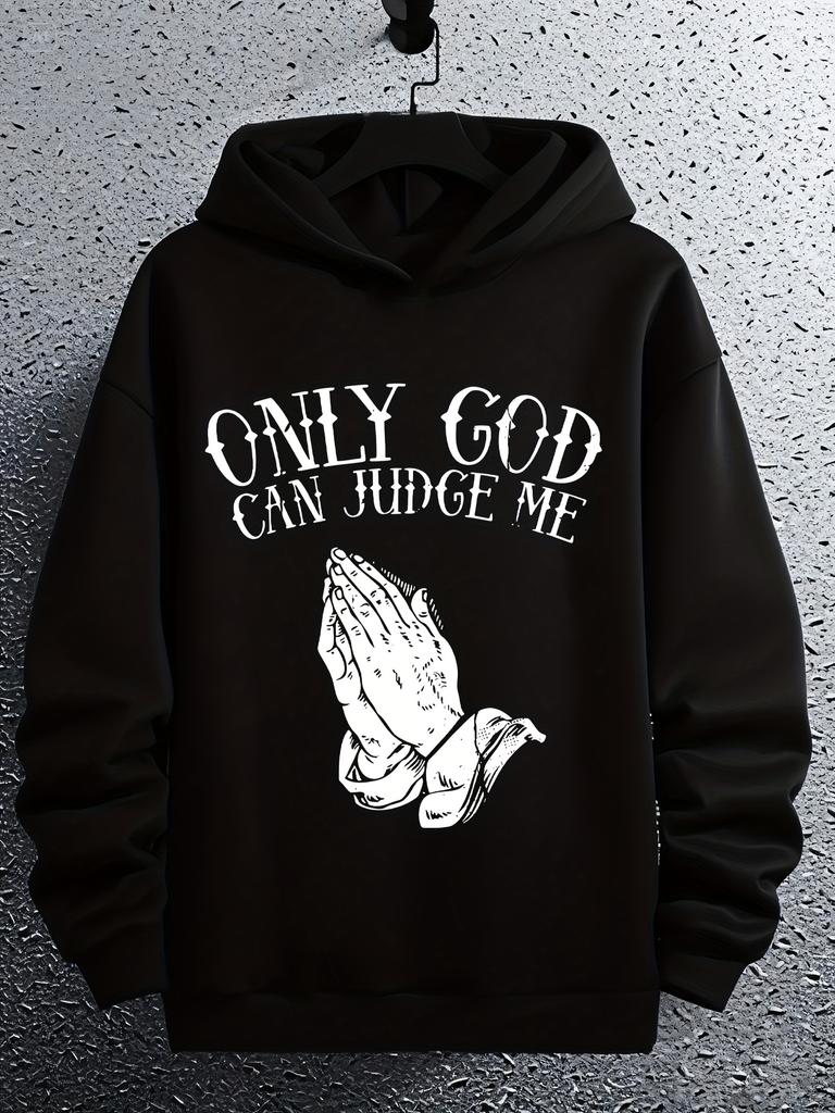Hoodie Letter Gesture Pattern