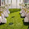 2 Pieces Wedding Flower Stand Decorative Metal Round Backdrop Rack for Baby Shower Event Ceremony Events Reception Shopping Mall