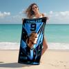 Proof Beach Towel with Haaland Pattern - Soft,absorbent,quick-drying,machine Washable - Perfect for Swimming,camping,bathing